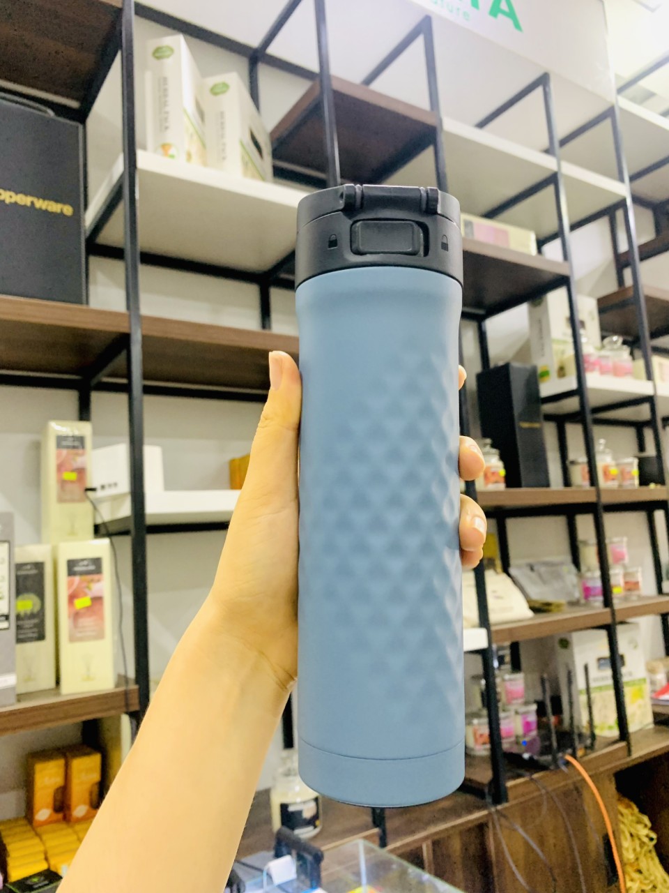 Bình giữ nhiệt Easy Open Brighton 430ml TUPPERWARE HÀNG CHÍNH HÃNG