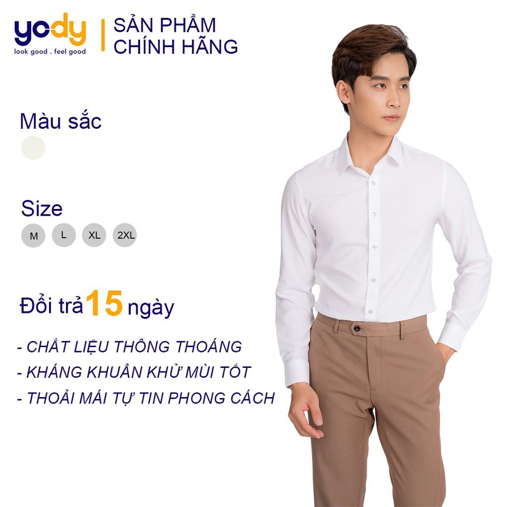 Áo Sơ Mi Nam YODY Chính Hãng, Công Nghệ Nano, Không Nhăn, Kháng Khuẩn, Khử Mùi, Thấm Hút Vượt Trội SMM3919