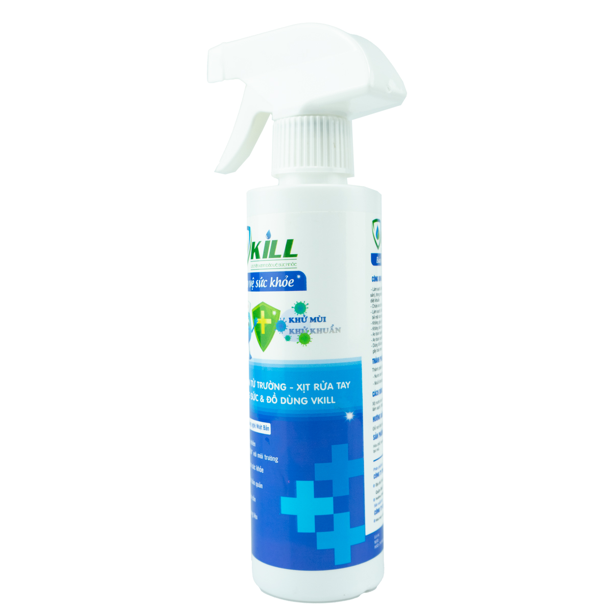 Nước xịt ion từ trường rửa tay, trang sức và đồ dùng KRILL 250ml diệt vi khuẩn, khử mùi và làm sạch, an toàn tuyệt đối