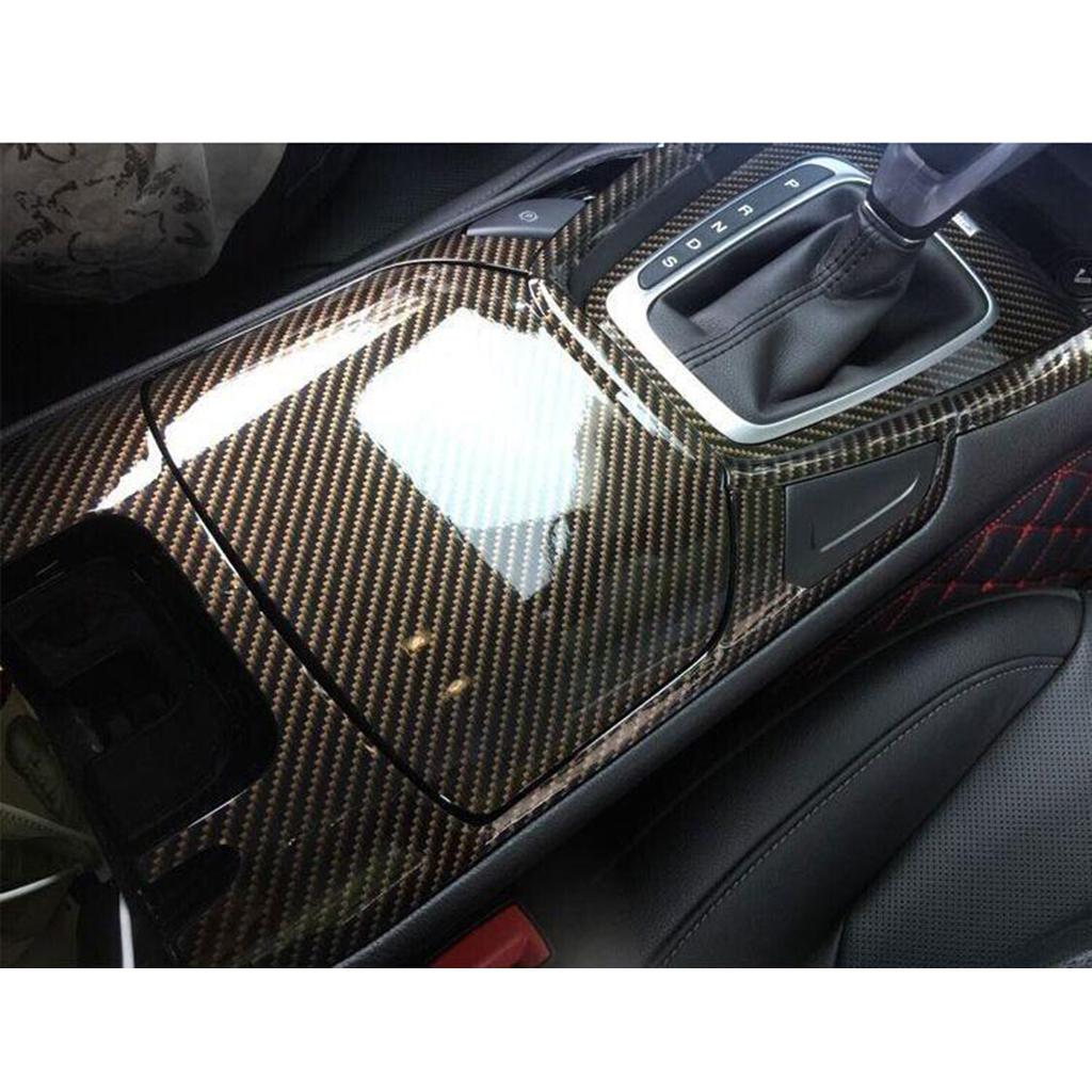 Black Carbon Fiber Film Vinyl Sheet Roll Wrap -30x150cm/11.8x59.1 inch