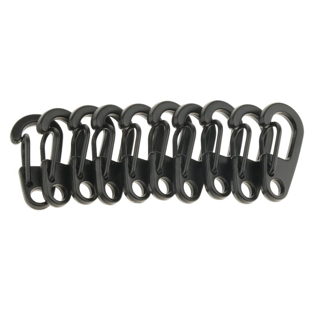 20Pcs Mini Alloy Key Buckle Snap Spring Clip Hook Carabiner Keychain Keyring 26mm for Backpacking, Camping, Hiking, Cycling, Fishing, Kayaking