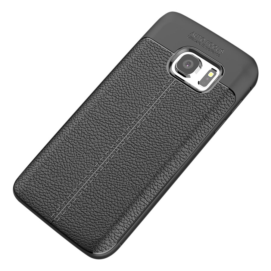 Ốp Lưng Dẻo Giả Da Chống Sốc Dành Cho Samsung Galaxy S7 Edge