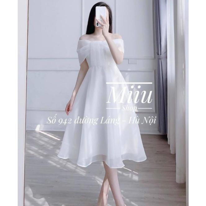 Đầm đi tiệc trễ vai