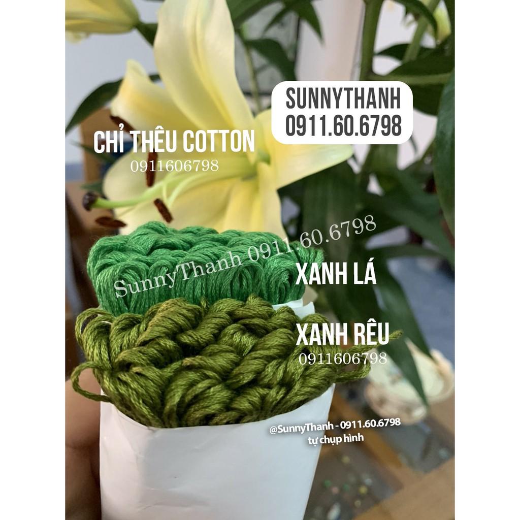 Chỉ Thêu Cotton DMC độ bóng vừa phải, thêu tay, không phải màu, không lem màu SunnyThanh