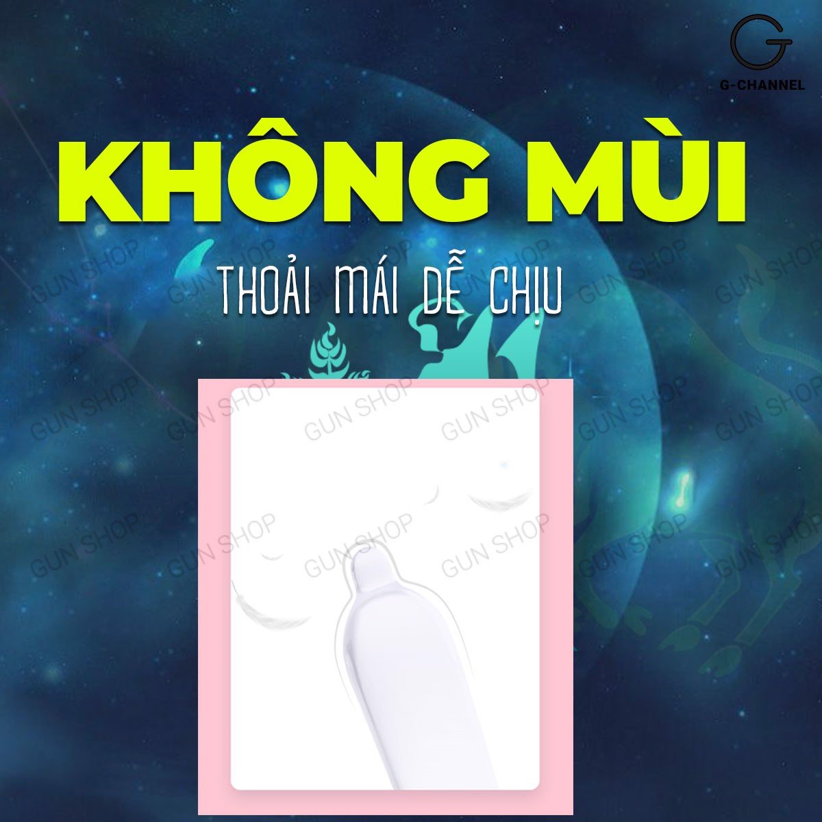 [Hộp 12 cái] Bao cao su Ropockon Cung Xử Nữ - Mỏng 0.03mm, hương dâu kèm 1 chiếc BCS Gun Super Thin