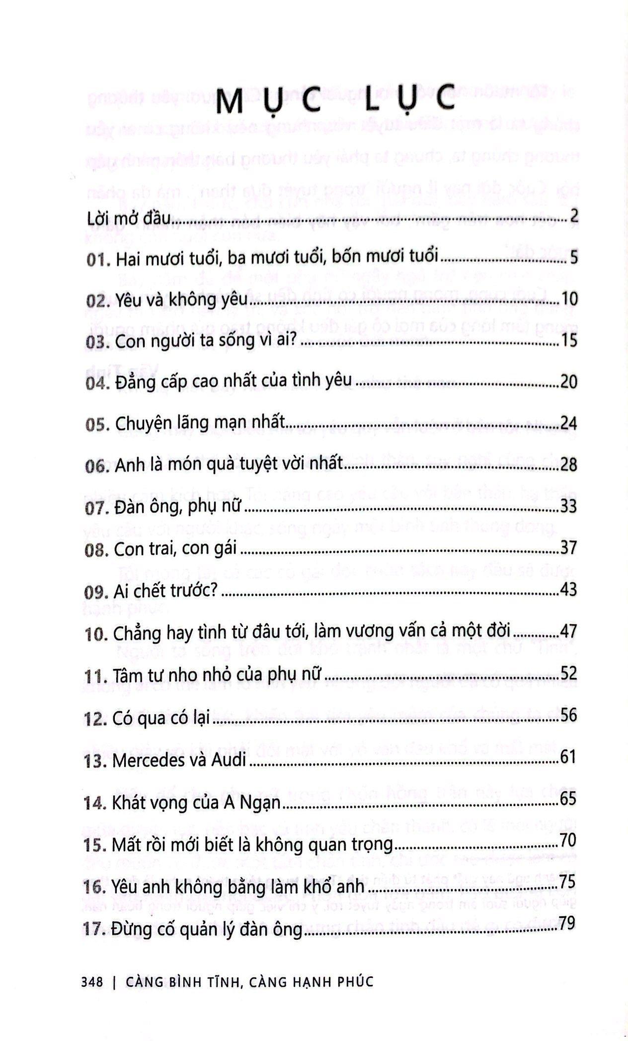 Càng Bình Tĩnh Càng Hạnh Phúc