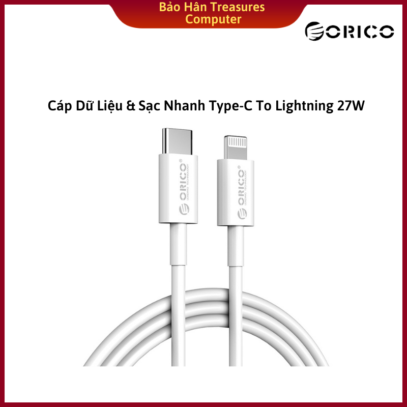 Cáp Sạc Type C Sang Lightningg ORICO CL01-10-WH Hàng Chính Hãng