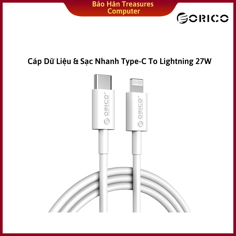 Cáp Sạc Type C Sang Lightningg (MFI) ORICO CL01-10-WH Hàng Chính Hãng