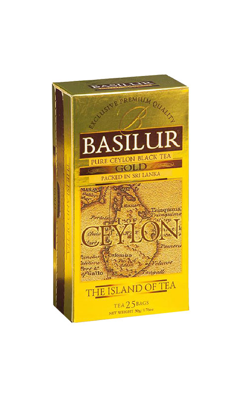 Trà đen Ceylon Basilur Island of Tea – túi lọc 50g