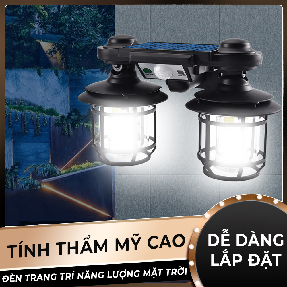 Đèn năng lượng mặt trời, Đèn lồng  vuông- tròn JD-2217 , đèn sân vườn - K1530