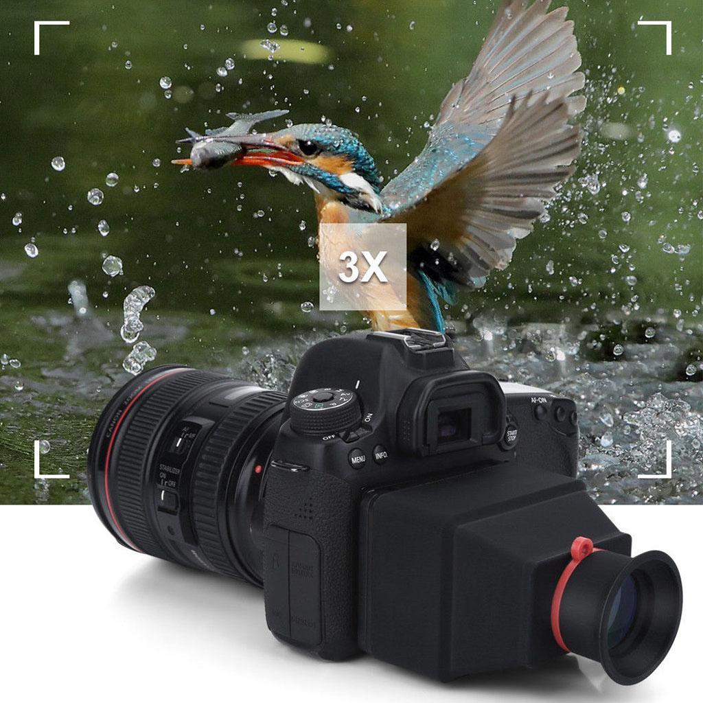 For Canon Sony DSLR Camera Viewfinder Magnifier 3X 3.2 Inch LCD Screen