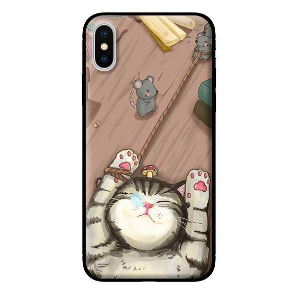 Ốp in cho iPhone X Mèo Khóc - Hàng chính hãng
