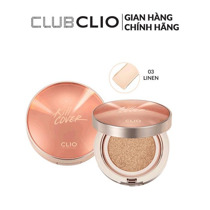 Phấn Nước Tạo Hiệu Ứng Căng Bóng Clio Kill Cover Glow Cushion (15Gx2 lõi)