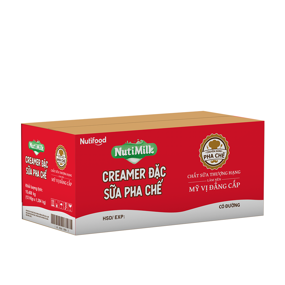Creamer đặc có đường Nuti (Đỏ) Hộp 1,284kg SDD03TIA NUTIFOOD 