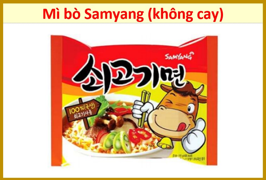 (COMBO 5 GÓI) Mì bò Samyang 120g