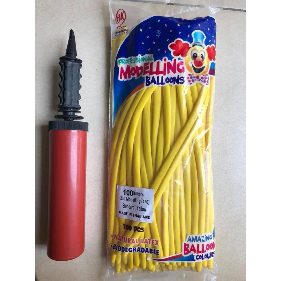 Combo 100 vỏ bóng vặn hình nghệ thuật kèm bơm tay