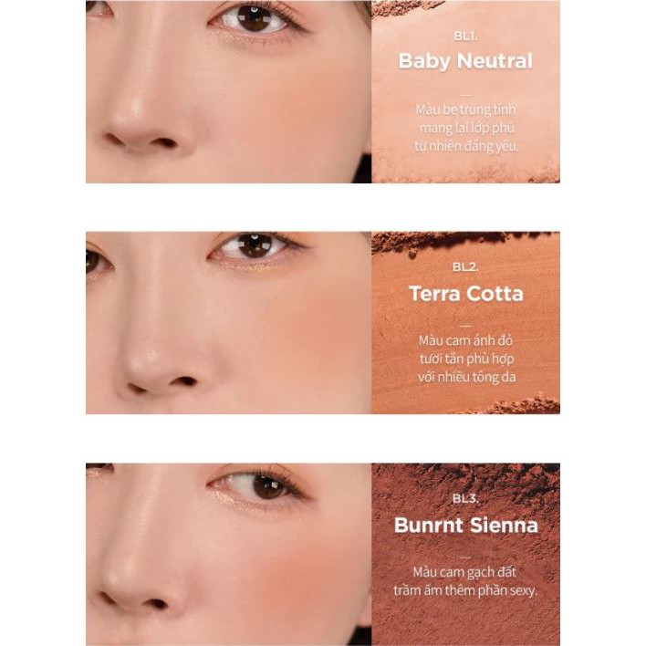 Phấn Má Hồng Dạng Nén Kiềm Dầu, Lâu Trôi Merzy The Heritage Blusher