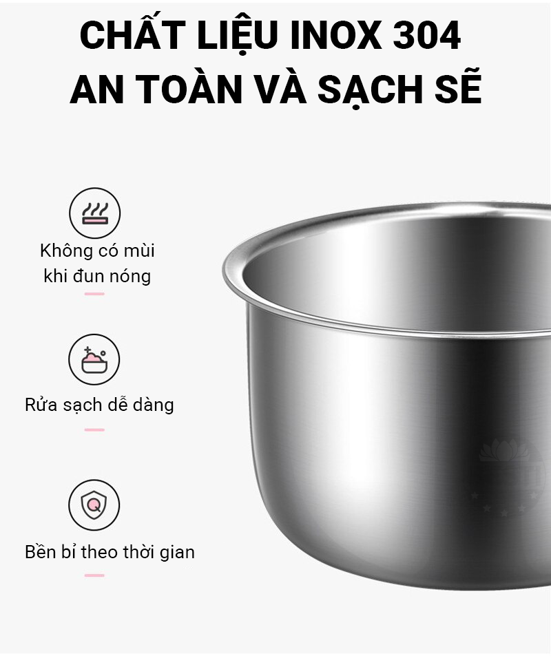 Hộp Cơm Cắm Điện Hâm Nóng Besti 2 Tầng 4 Khay Inox Cao Cấp Không Gỉ, Hộp Cơm Cắm Điện Văn Phòng Sang Trọng Đa Năng, Tiện Lợi Dễ Sử Dụng - Hàng Chính Hãng 