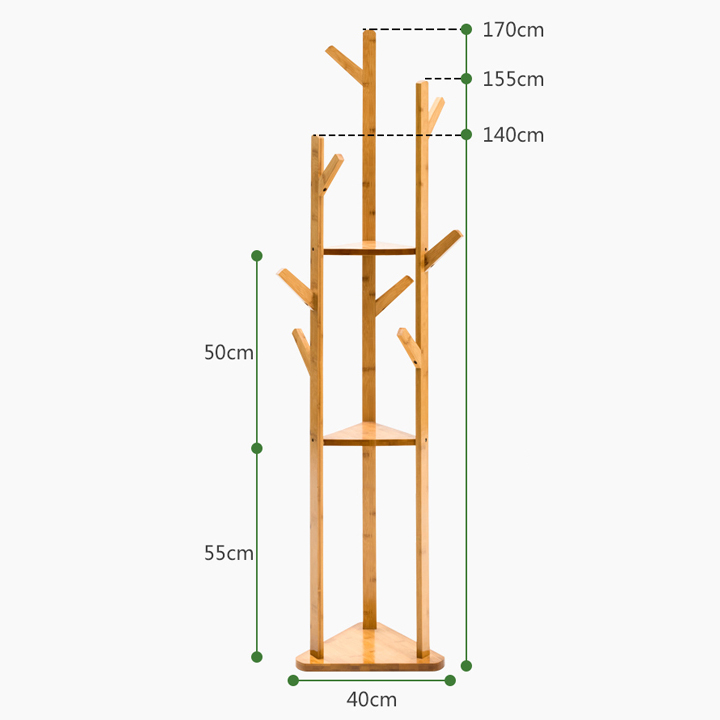 Cây Treo Quần Áo Bằng Gỗ Tre RE0122