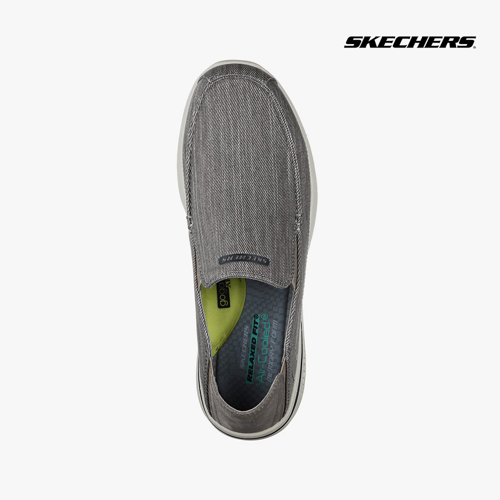 SKECHERS - Giày slip on nam Usa Elent 204085-GRY