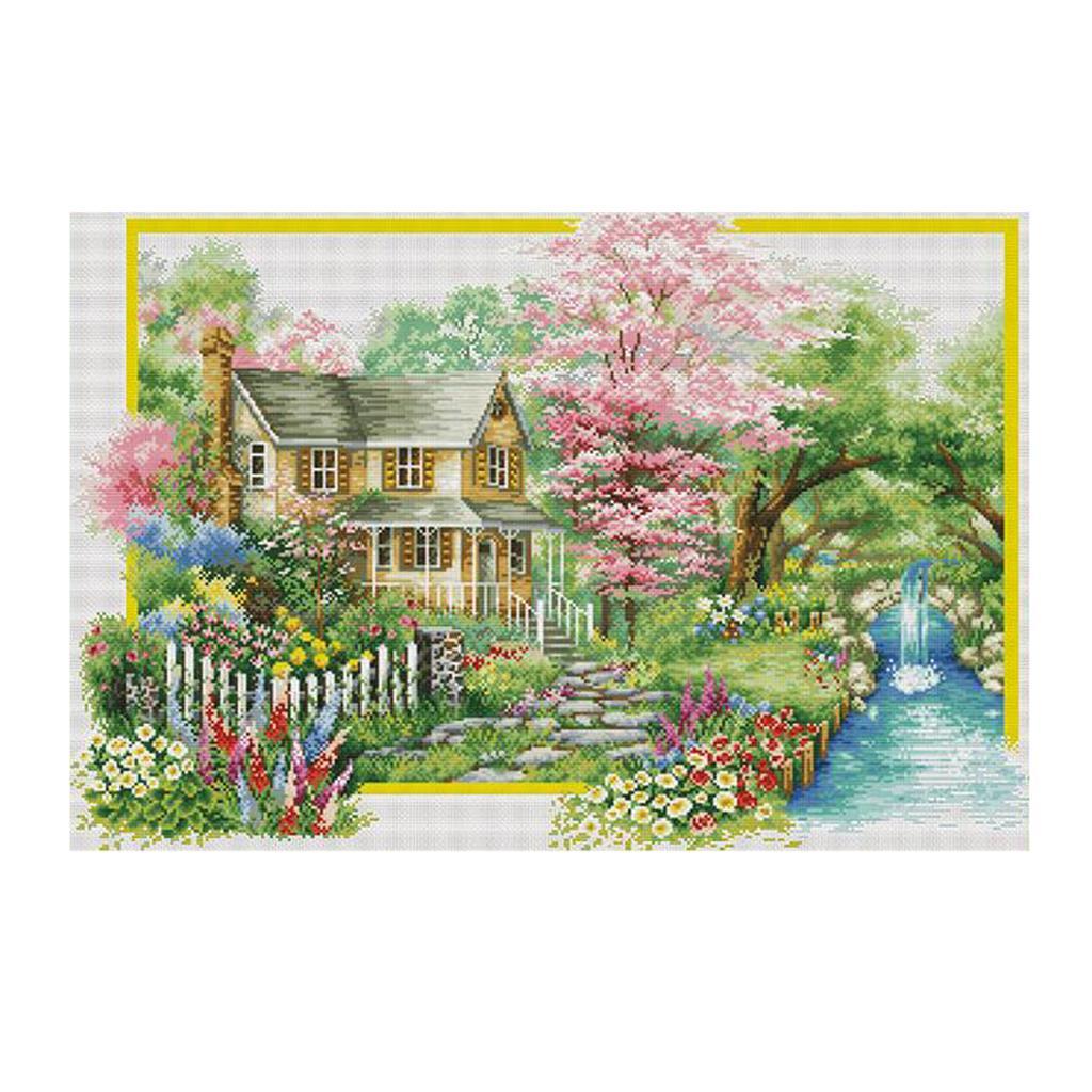Stamped & Counted Cross Stitch Kit Embroidery Crafts Needlecraft - Winter