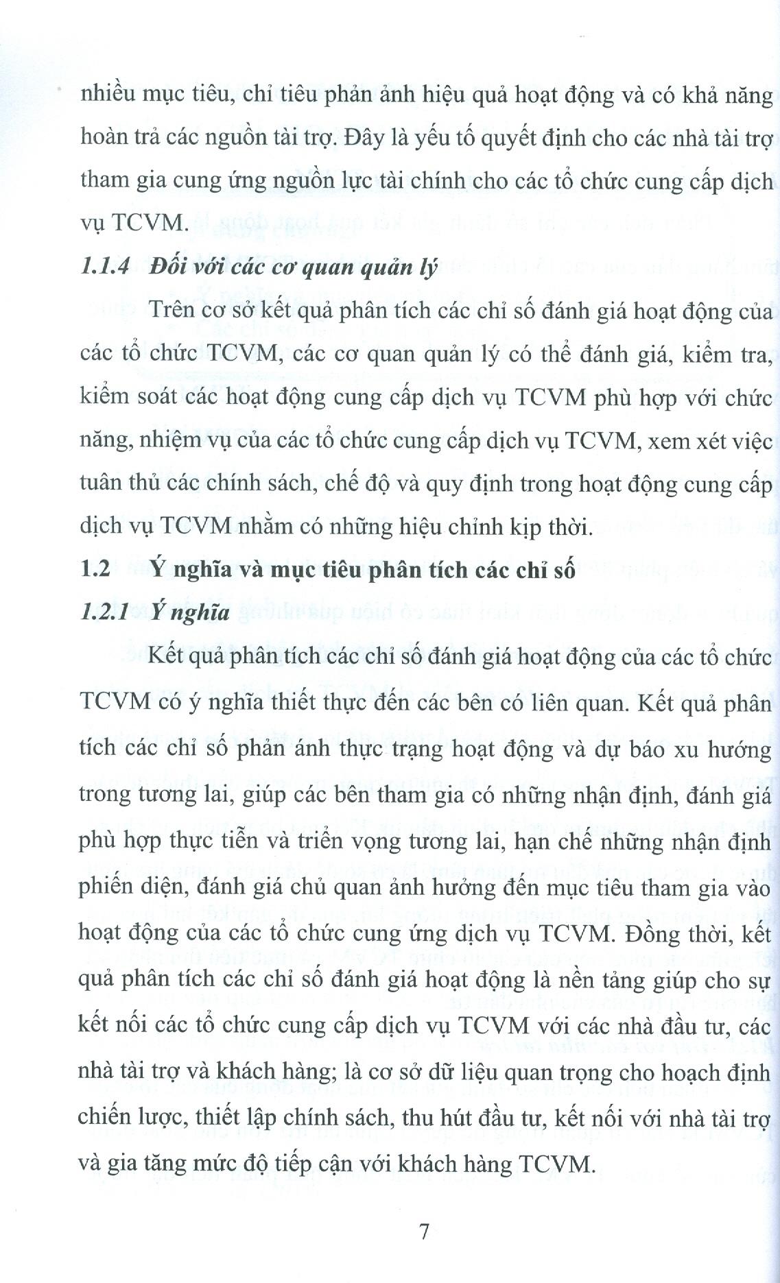 Tài Chính Vi Mô - Chỉ Số Đánh Giá Và Quan Hệ Tương Tác