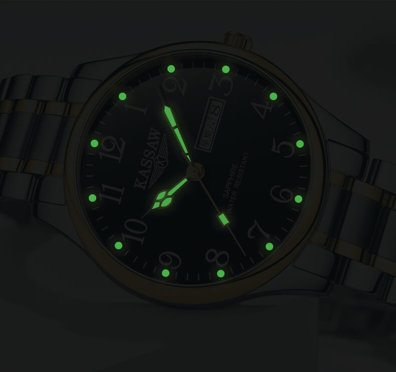 Đồng hồ nam hãng KASSAW K612-1 Kính sapphire ,chống xước,Chống nước 50m ,Bảo hành 24 tháng,dây kim loại ,máy ,Thiết kế đơn giản và sang trọng