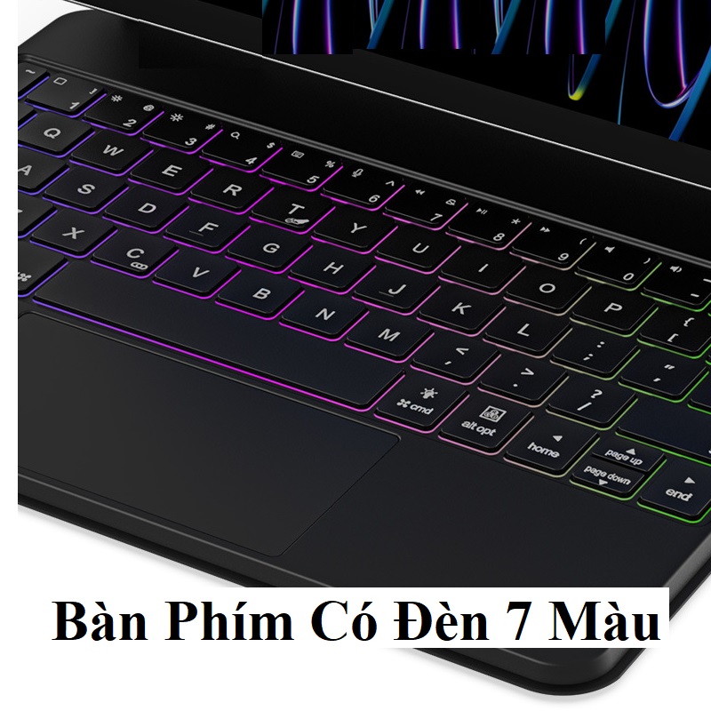 Ốp Lưng Kèm Bàn Phím Magic Keyboart Dành Cho iPad Pro 11 inch , iPad M2/ M1, iPad Air 4/ Air 5 10.9 inch iPad 10 2022 Gen 10 Chính Hãng Dux Ducis Hít Nam Châm - Hàng Nhập Khẩu