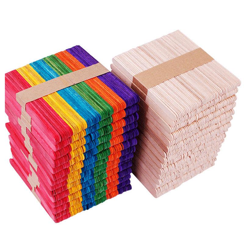 Set 50 que làm kem bằng gỗ tự nhiên an toàn