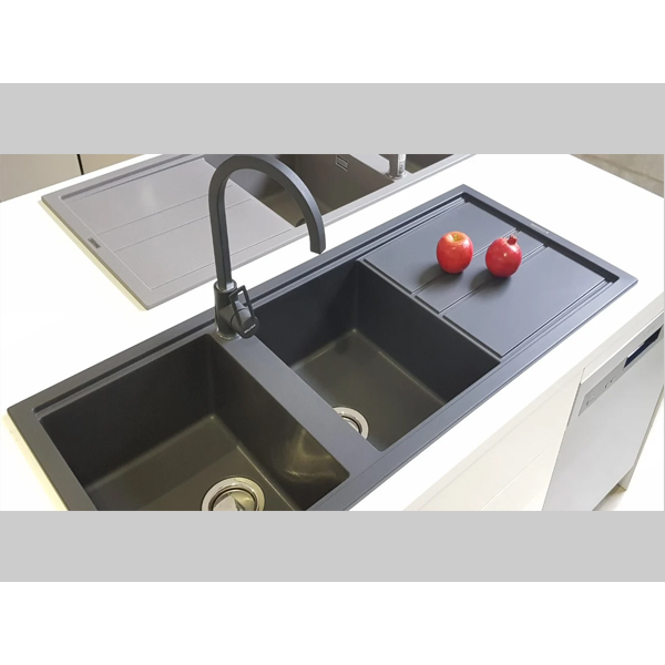 Chậu Rửa Đá Granite Nano Malloca NERO K-50040 - Đen