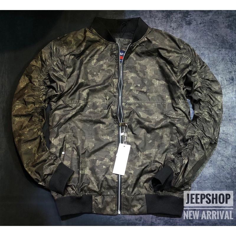 Áo khoác bomber dù phong cách Retro - Ngụy trang