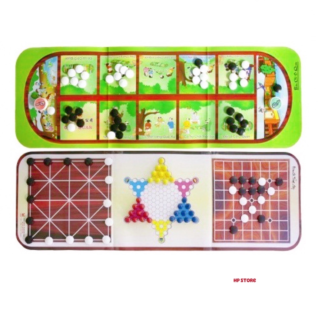 Bộ Cờ Ô Ăn Quan 6 Trong 1 Trí Tuệ Truyền Thống Việt Nam