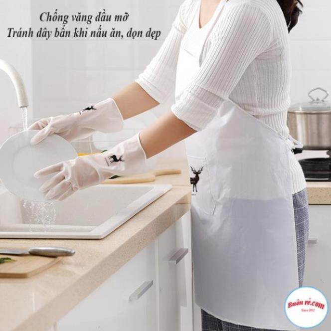 Tạp dề chống thấm hình hươu siêu bền