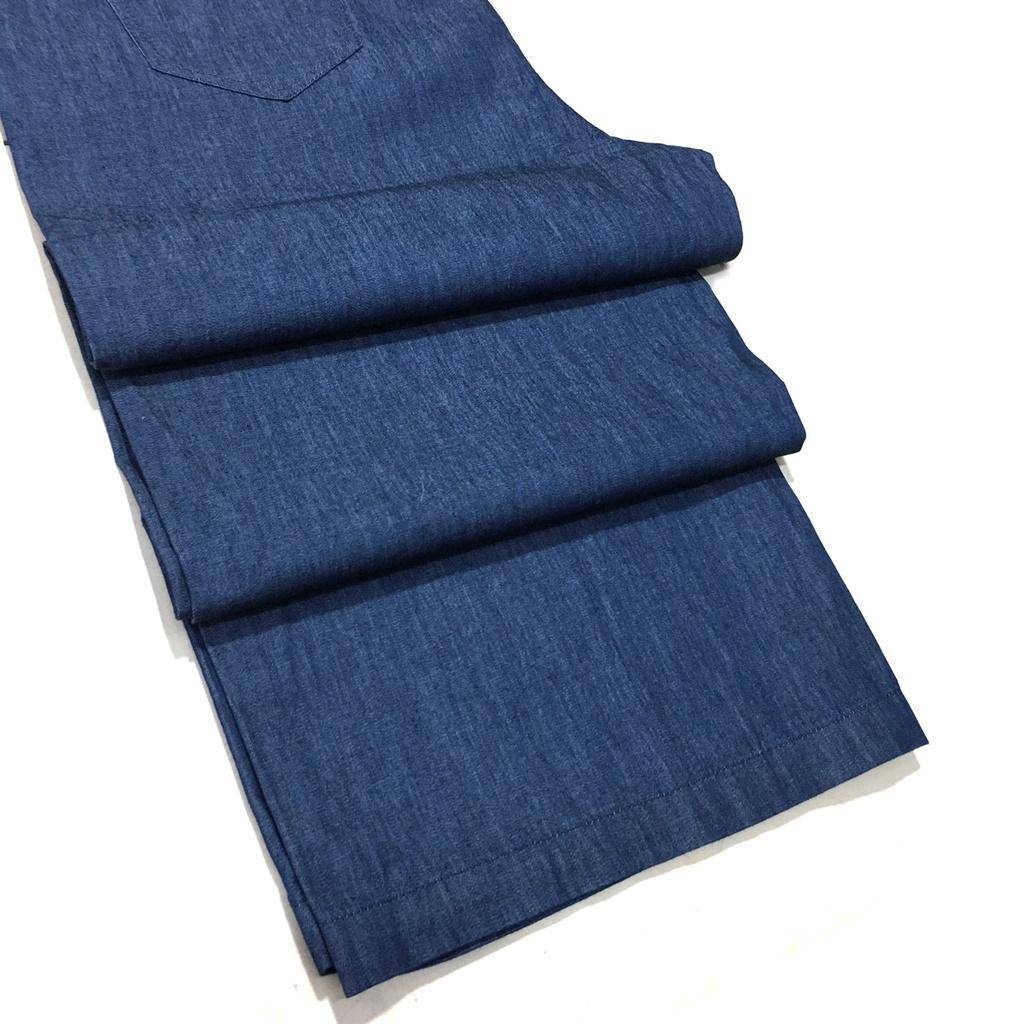 Quần jean giấy nữ dáng suông cạp chun 40-55 kg lưng chun co giãn