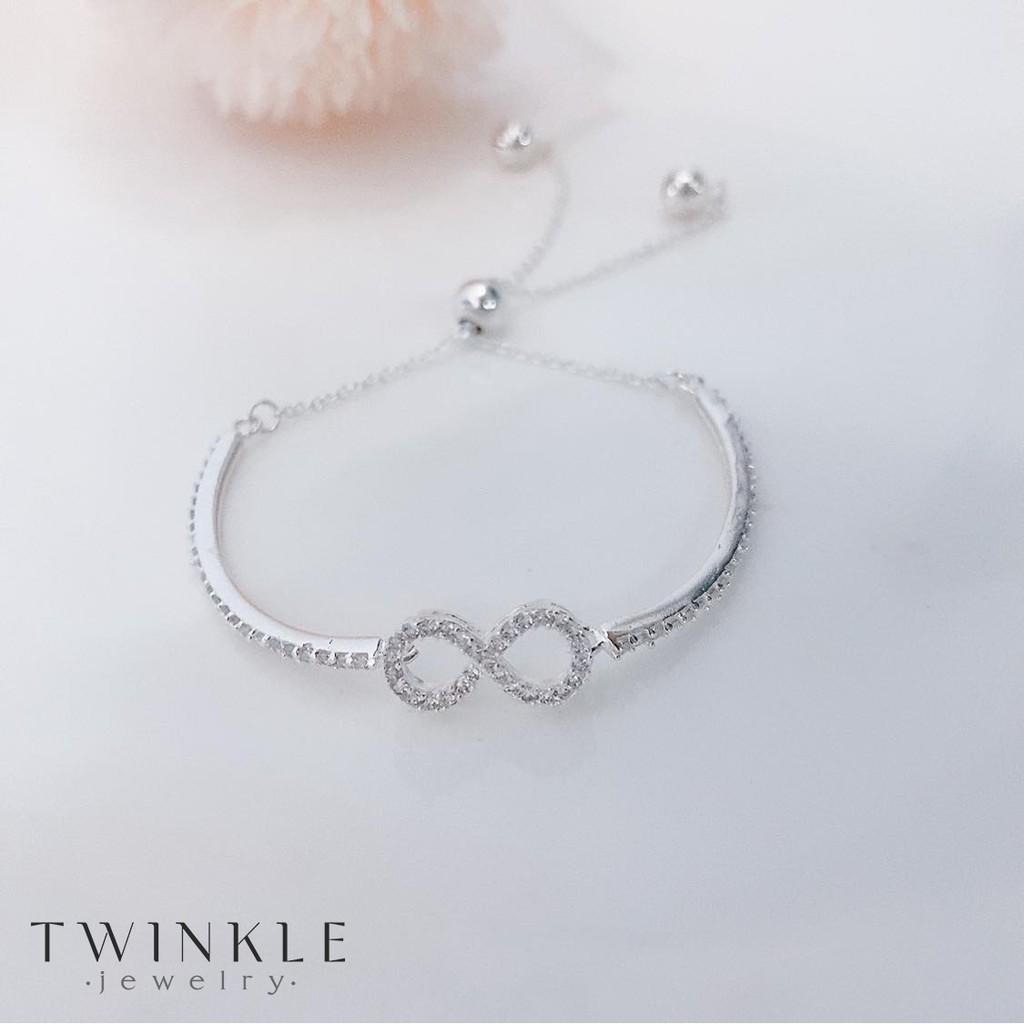 Vòng tay Eight - Lắc tay bạc nữ - Phụ kiện trang sức Twinkle Jewelry VT0002