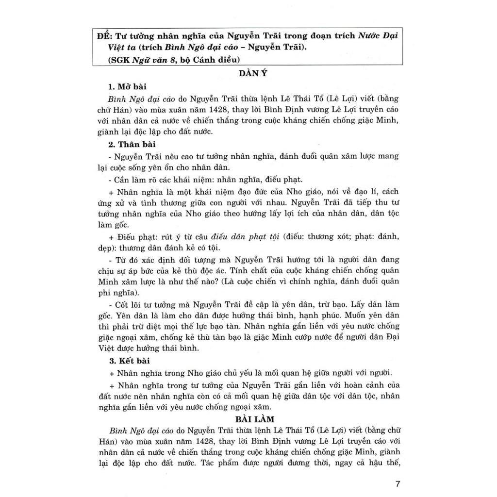 Sách - Những Bài Làm Văn Mẫu Lớp 8 - Dùng Chung Cho Các Bộ SGK Hiện Hành - Hồng Ân