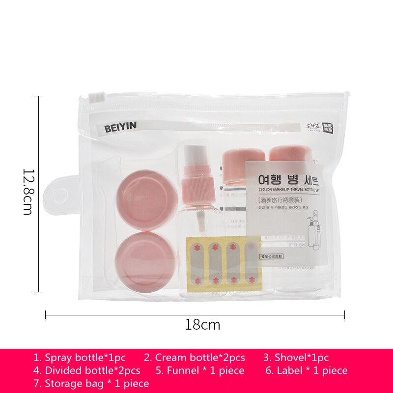 11pcs Travel Bottle Set Leak-Proof Refillable Toiletry Container For Shampoo Spray Bottles Cosmetic Bottles Random Colors Shippe