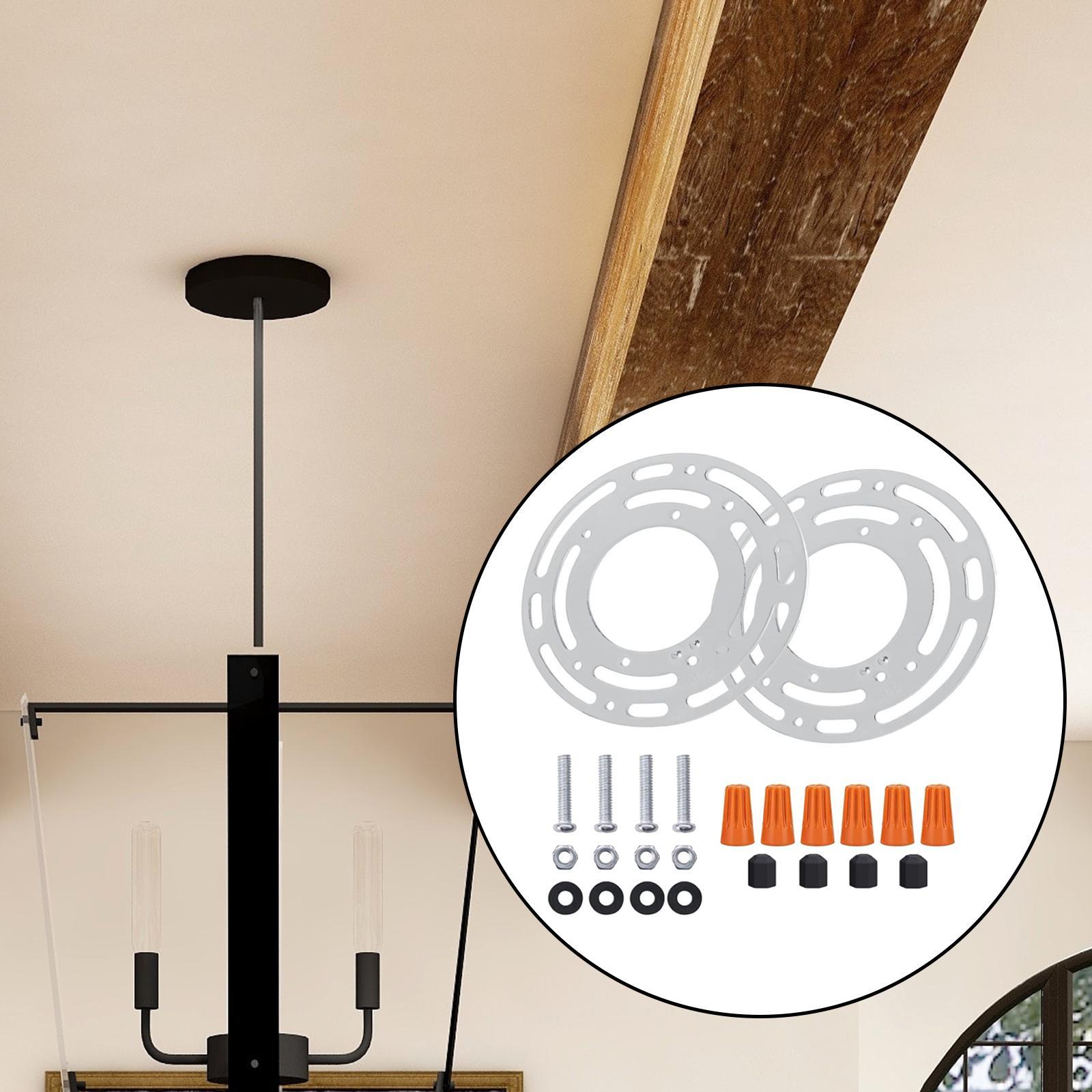 Light Fixture Mounting Bracket Mount Wall Light, Chandelier Iron, Ceiling Light ,Pendant Light, Lightweight ,Crossbar Plate with Screw