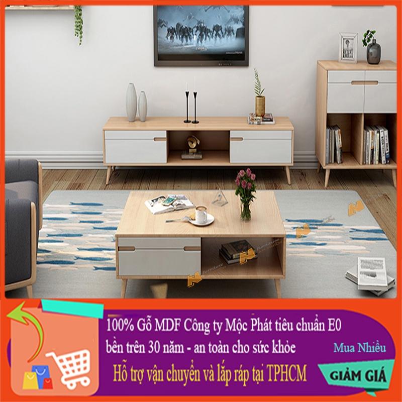Made in VN - Bàn trà gỗ trang nhã - gỗ mdf 17mm công ty Mộc Phát độ bền trên 30 năm AN080