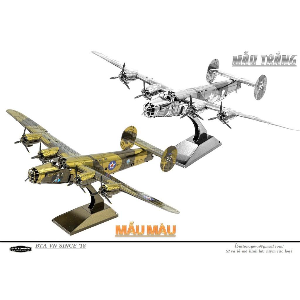 Mô Hình Lắp Ráp 3d Máy bay Ném Bom B-24 Liberator