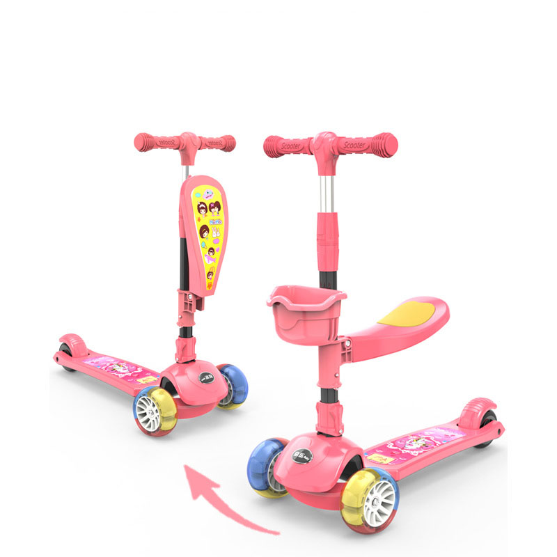 Xe trượt scooter YO-YO đa năng phát sáng cho bé từ 2 đến 12 tuổi - Xe thăng bằng có nhạc, ghế nhún cho trẻ