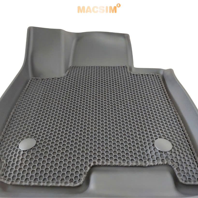 Thảm 2 lớp sd3 dạng lưới lục giác Kia Sportage 2022+ (đen) - bề mặt cao su siêu sạch - Macsim