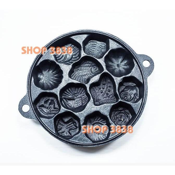 Khuôn Bánh Bông Lan Nướng Chống Dính 12 Bánh