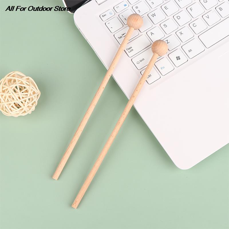1Pair gỗ gõ gõ gõ cây búa trẻ em dụng cụ bộ gõ trẻ em bằng gỗ gõ cho xylophone