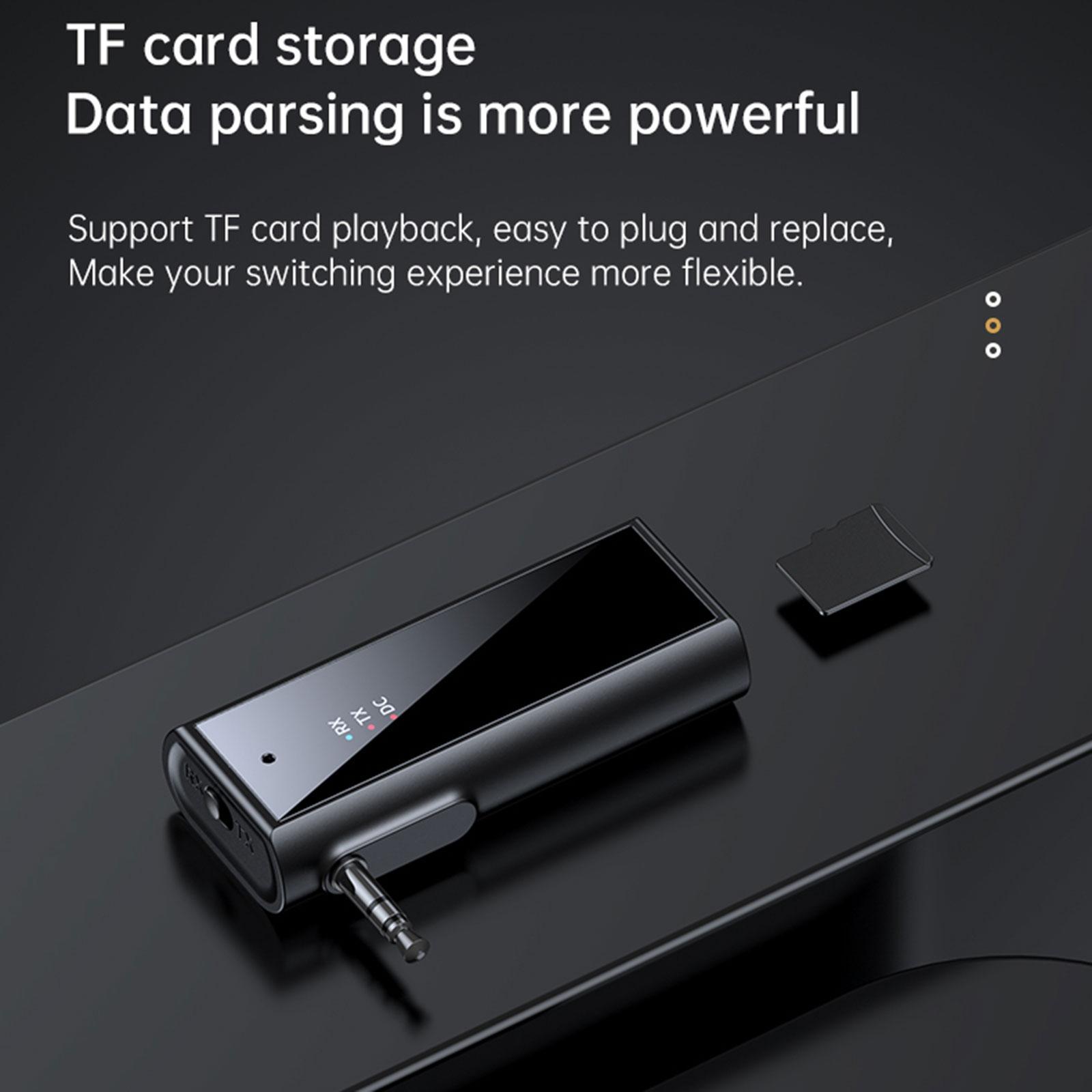 Bluetooth 5.1 and Receiver 2 in 1, Car Audio Bluetooth AUX Adapter TX and .5mm Bluetooth Adapter for Earbuds Stereo