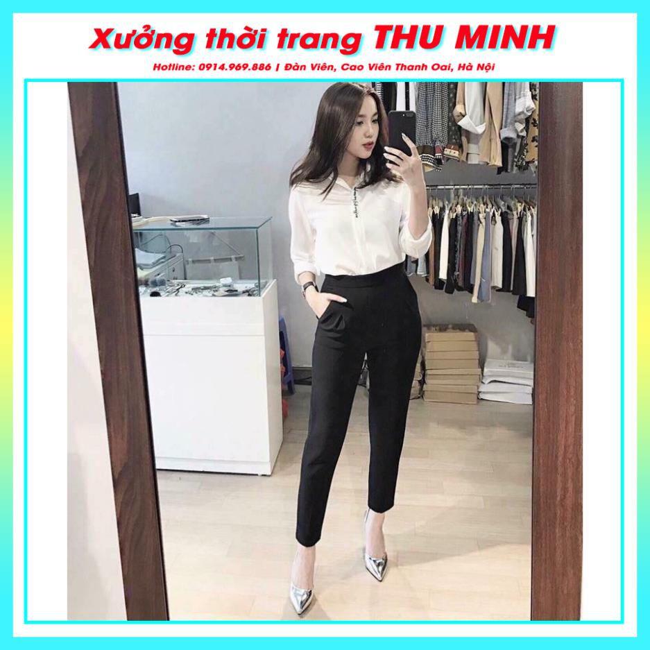 Quần Baggy Tây Cạp Chun sau Quần tây nữ công sở, học sinh đi học, đi làm, đi chơi