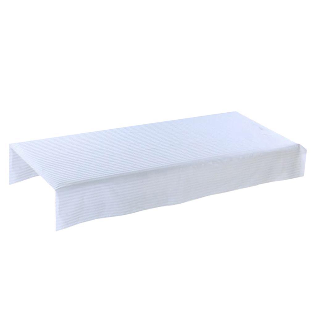 Beauty Massage SPA Treatment Soft Stripe Bed Table Cover Sheet White