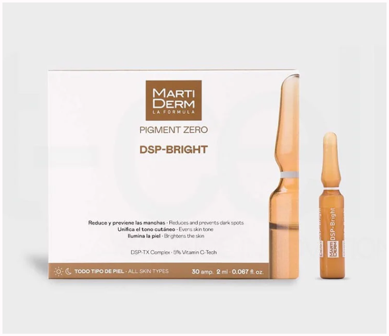 Ampoule Dưỡng Sáng Đều Màu Da, Giảm Đốm Sắc Tố - MartiDerm Pigment Zero DSP Bright