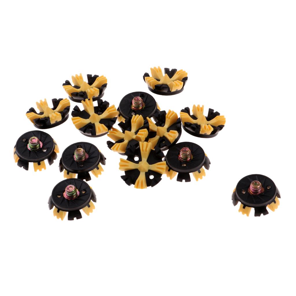 14Pcs Golf Shoe Spikes Studs Cleats Replacement - Soft, Lightweight, Durable