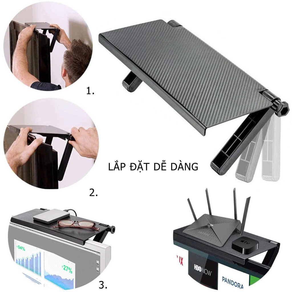 Kệ Để Đồ Gác Trên Màn Hình Máy Tính, Tivi